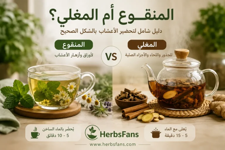 الفرق بين المنقوع والمغلي, تعرف على الطريقة الصحيحة لتحضير الأعشاب