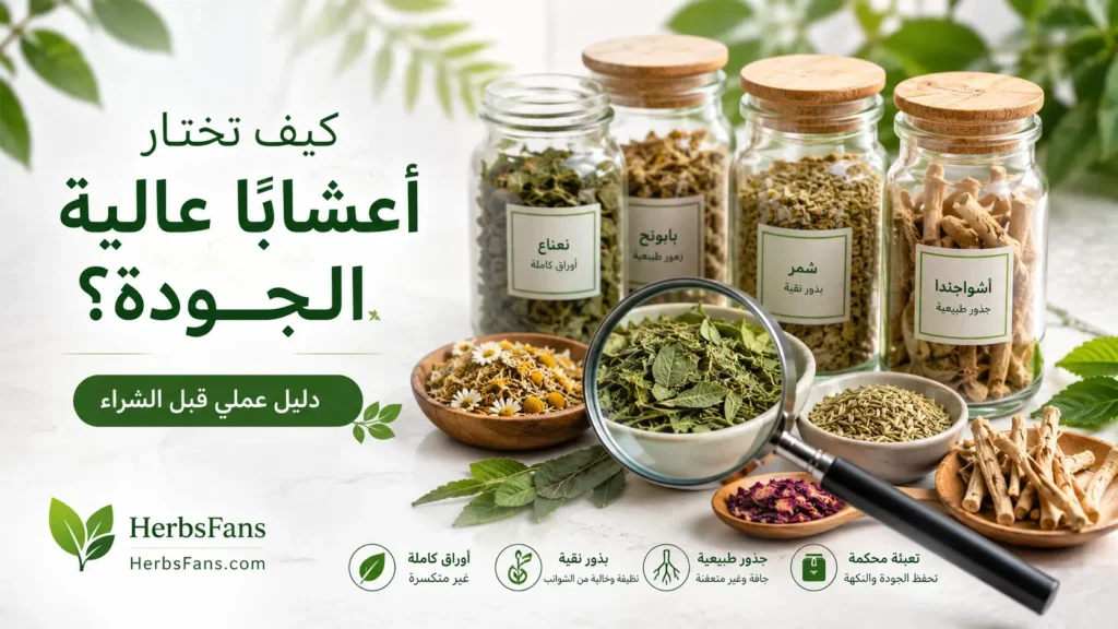 كيف تختار أعشابًا عالية الجودة؟ دليل عملي قبل الشراء كيف تختار أعشابًا عالية الجودة؟ دليل عملي قبل الشراء